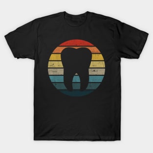 Tooth Vintage Sunshine - Dentist Dental Assistant Gift print T-Shirt